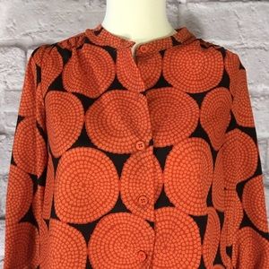 Collective Concepts size XS blouse Orange brown